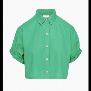 Denim Forum Jane Cropped Shirt